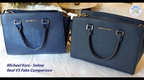 michael kors selma fake vs original|michael kors logo.